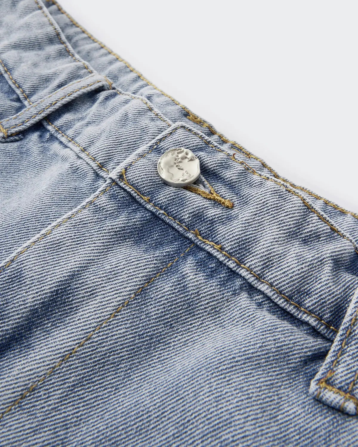 LCDEGO Washed Barrel Baggy Jeans