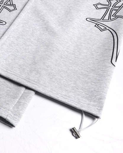 Gothic Graphic Wide Leg Sweatpants | LCDEGO Streetwear