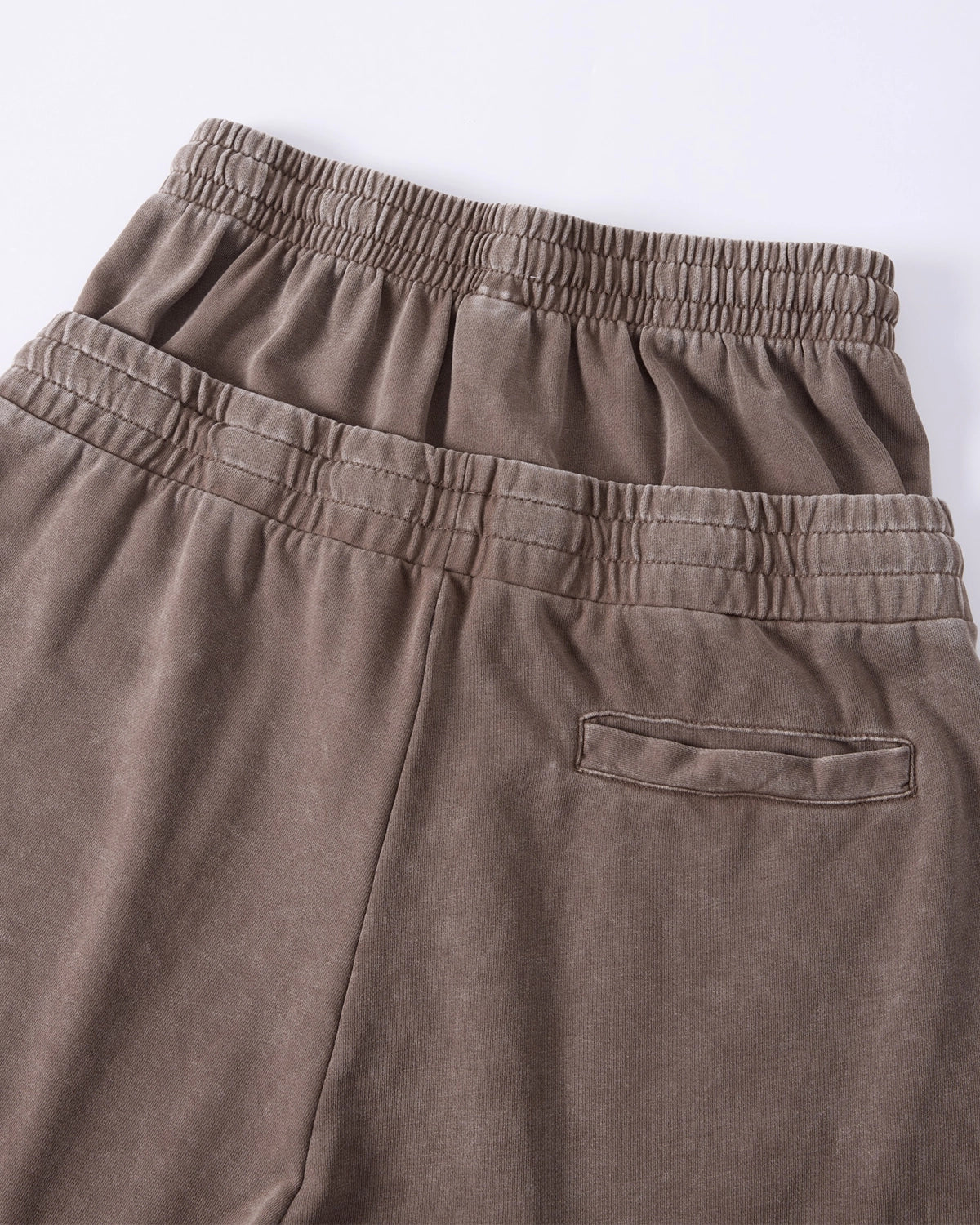 Double Waist Acid Wash Sweat Shorts | LCDEGO Streetwear