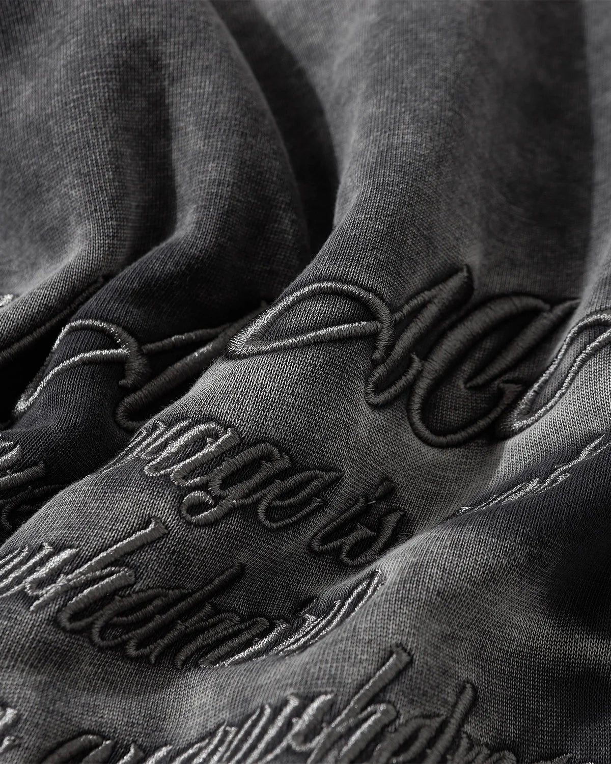 Acid Washed Embroidery Zip Up Hoodies | LCDEGO Streetwear