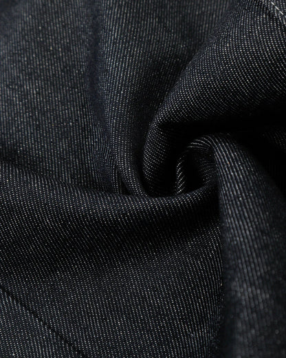 Contrast Stitching Raw Baggy Jeans | LCDEGO Streetwear