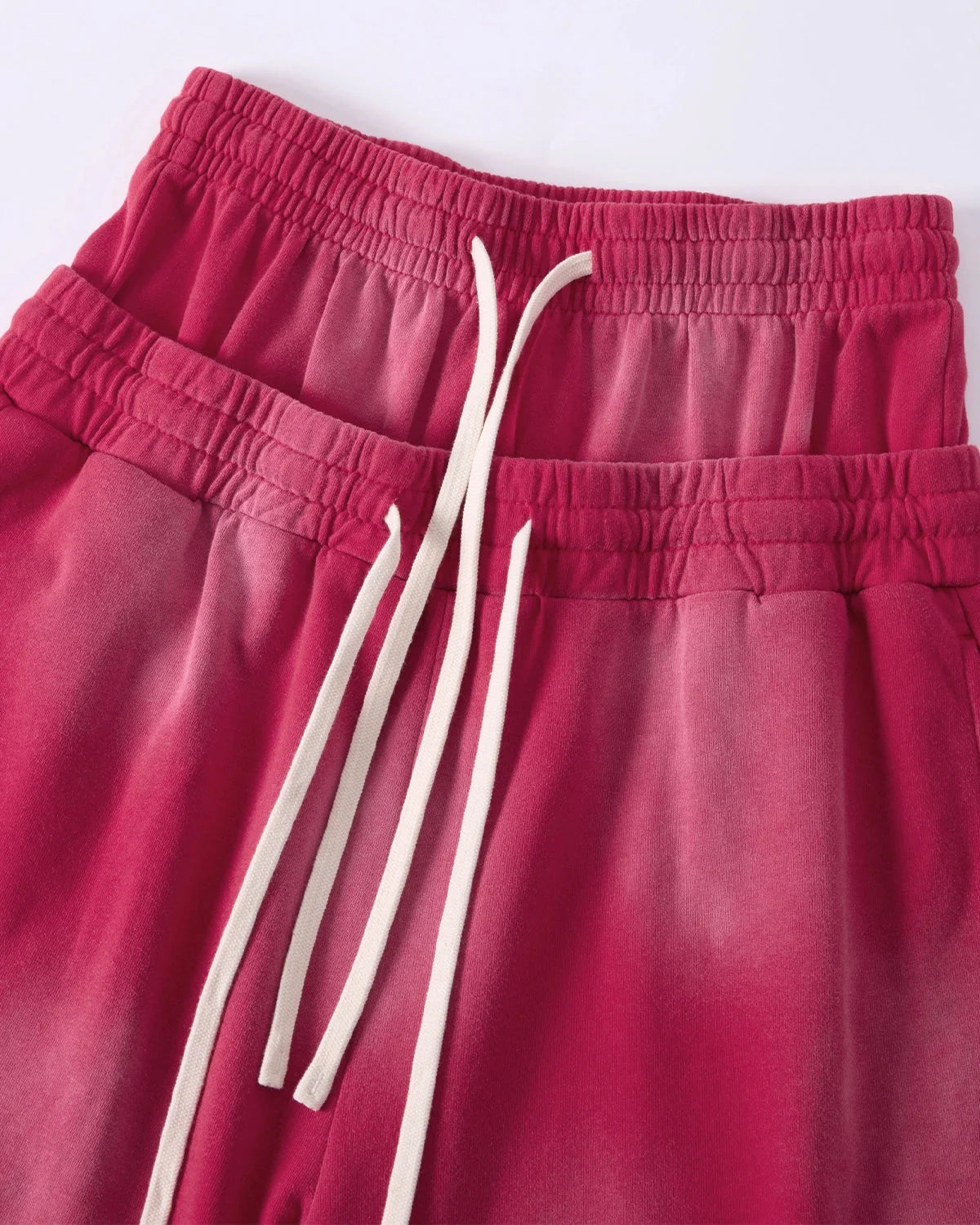 Double Waist Monkey Wash Sweat Shorts | LCDEGO Streetwear