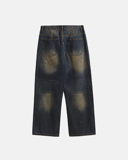 Monkey Wash Wide Leg Jeans | LCDEGO Streetwear