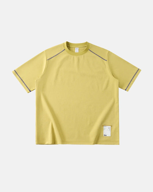 Contrast Stitching Activewear T Shirt | LCDEGO Streetwear
