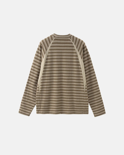 Patchwork Striped Long Sleeve Tees | LCDEGO Streetwear