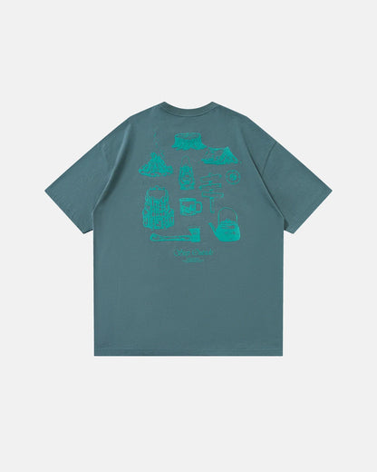 Camping Graphic Cotton Tees | LCDEGO Streetwear