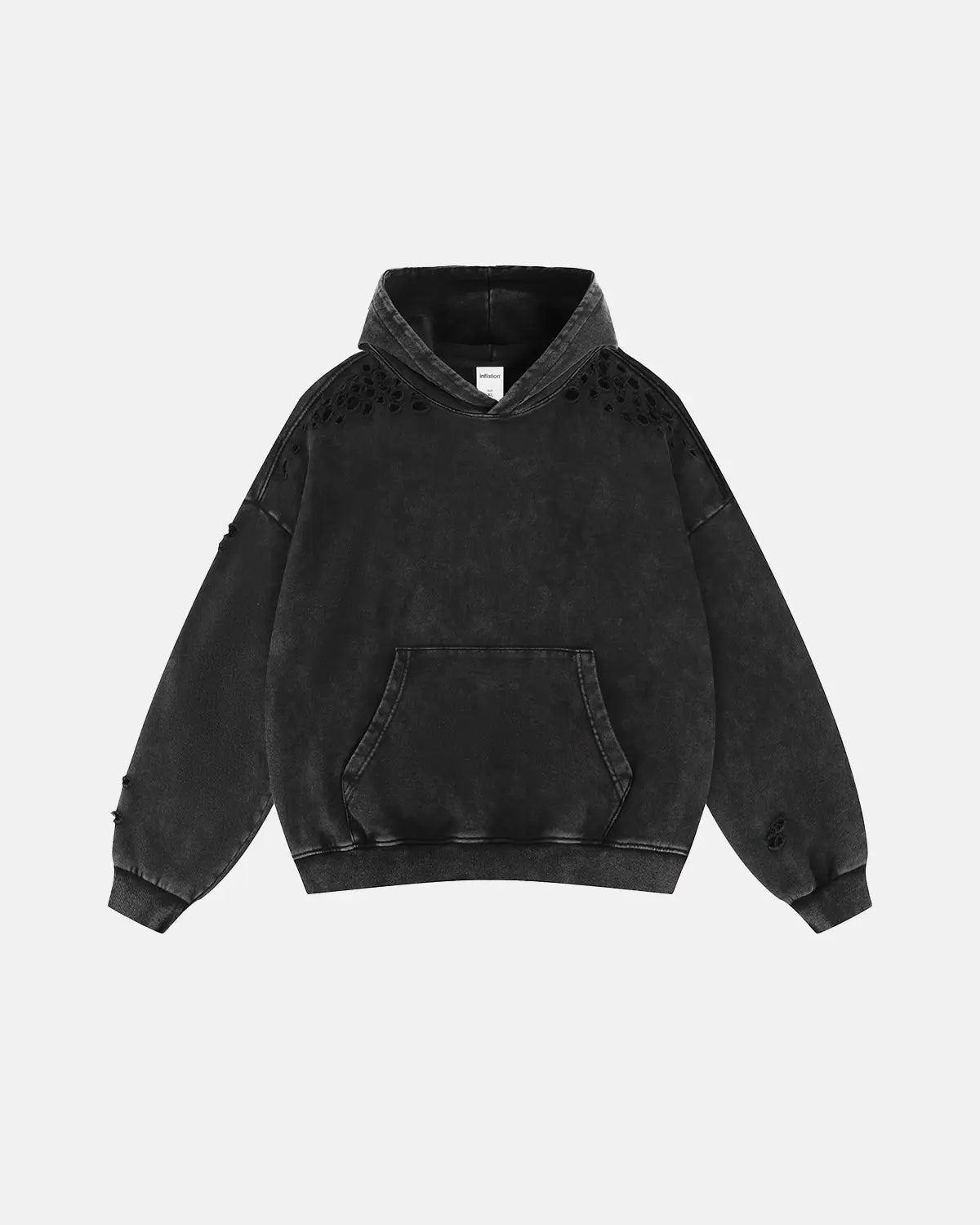 Ripped Acid Wash Hoodies | LCDEGO Streetwear