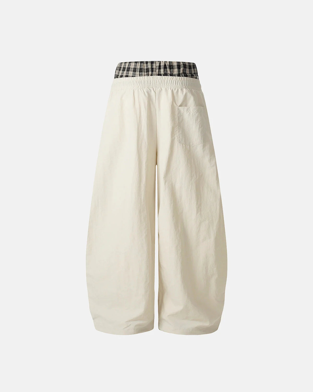 Plaid Double Waist Baggy Track Pants | LCDEGO Streetwear