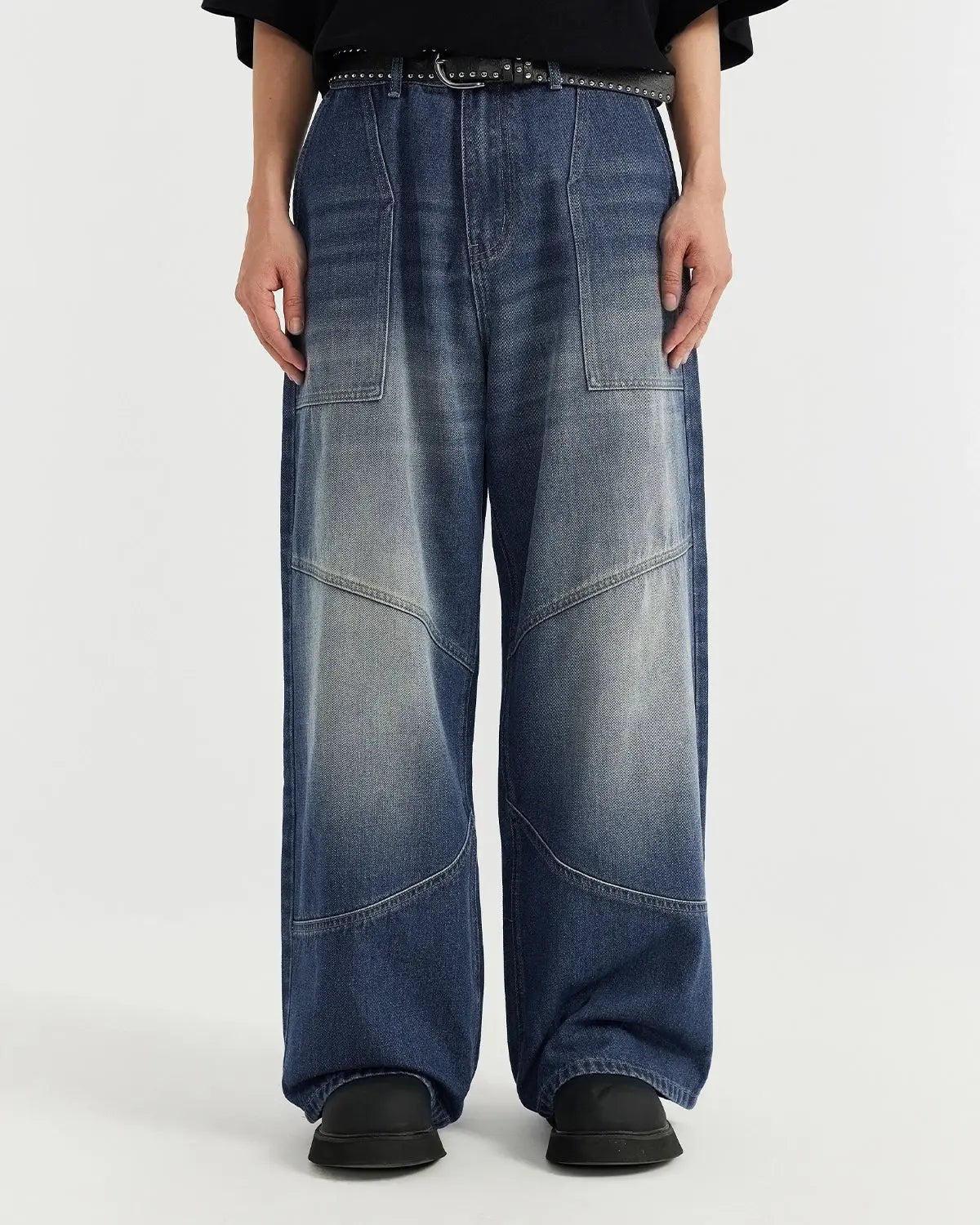 LCDEGO Washed Baggy Jeans