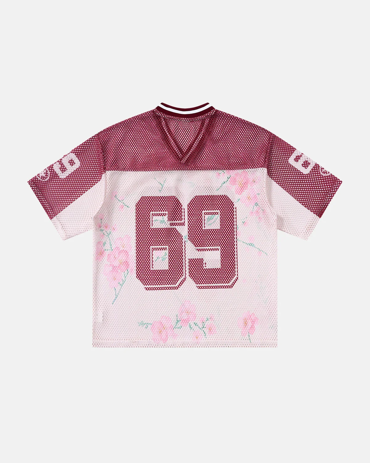 Floral Digital Print Mesh Jersey | LCDEGO Streetwear