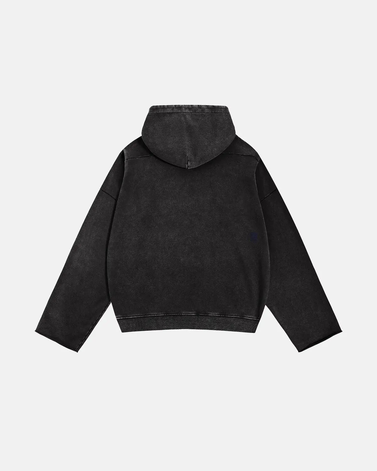 Boxy French Terry Wash Hoodie | LCDEGO Streetwear