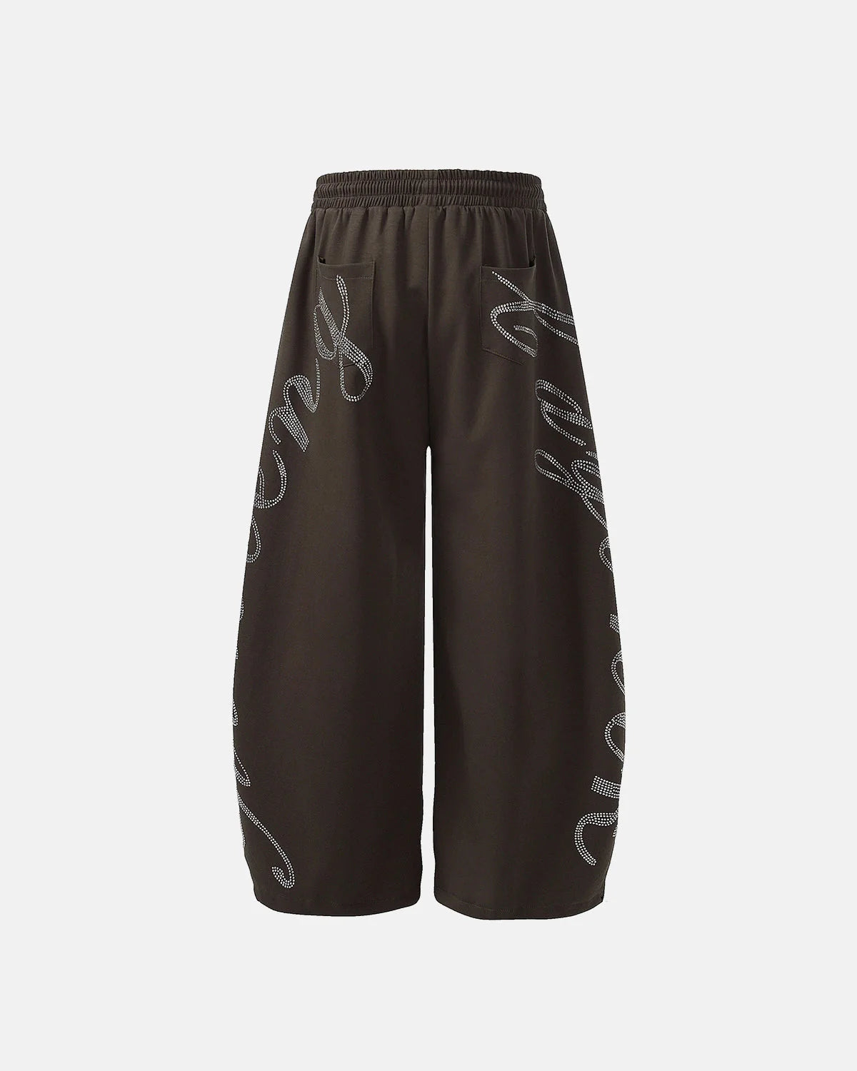 Rhinestone Baggy Joggers | LCDEGO Streetwear
