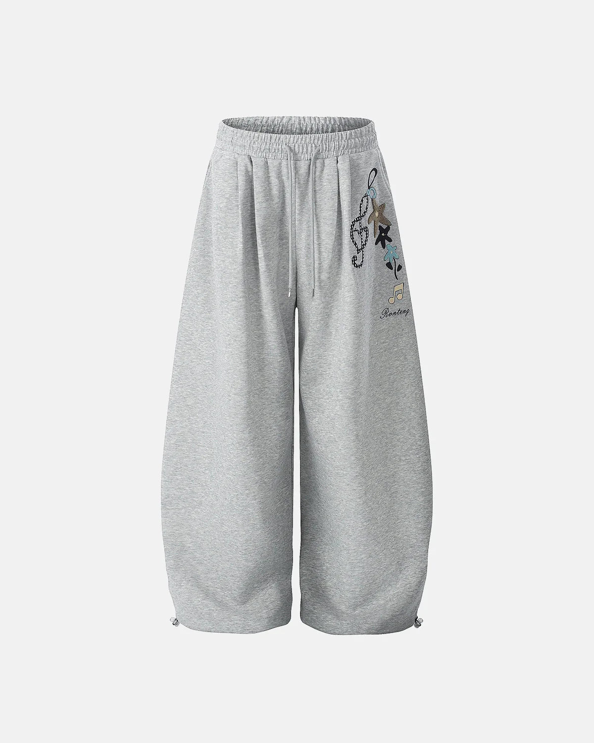 Applique Baggy Sweatpants | LCDEGO Streetwear