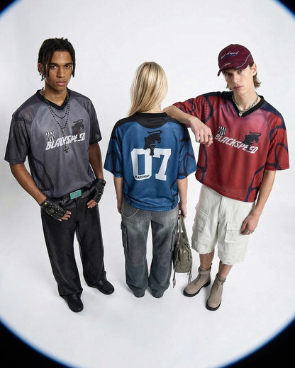 Athletic Panel Mesh Jersey | LCDEGO Streetwear