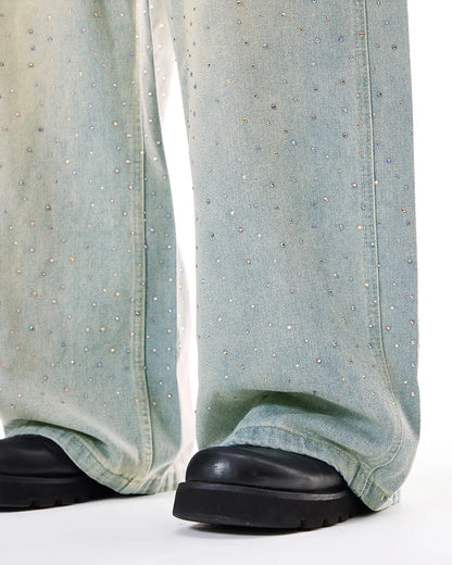 Acid Washed Super Baggy Jeans | LCDEGO Streetwear