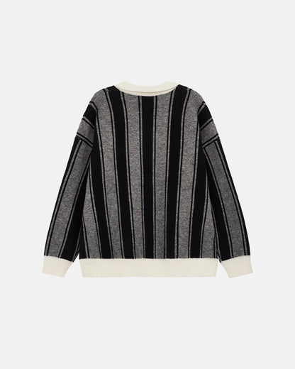 Retro Striped Jacquard Sweaters | LCDEGO Streetwear