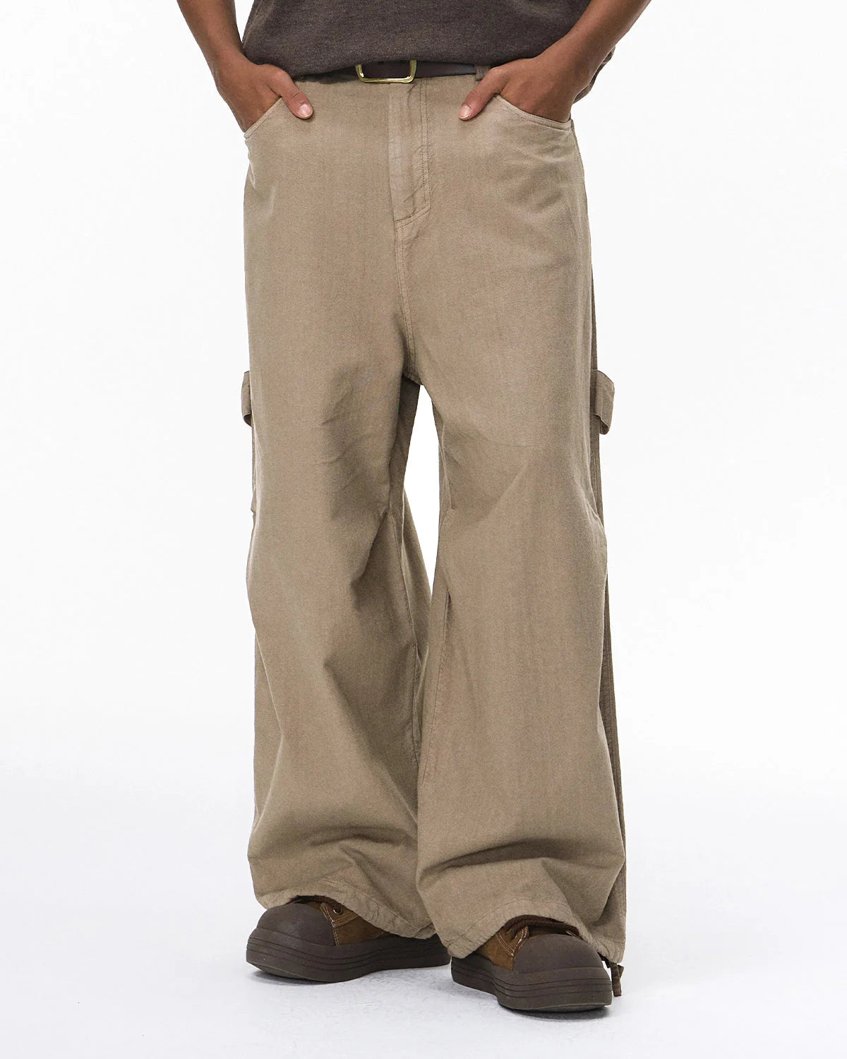 100% Cotton Khaki Casual Pants | LCDEGO Streetwear