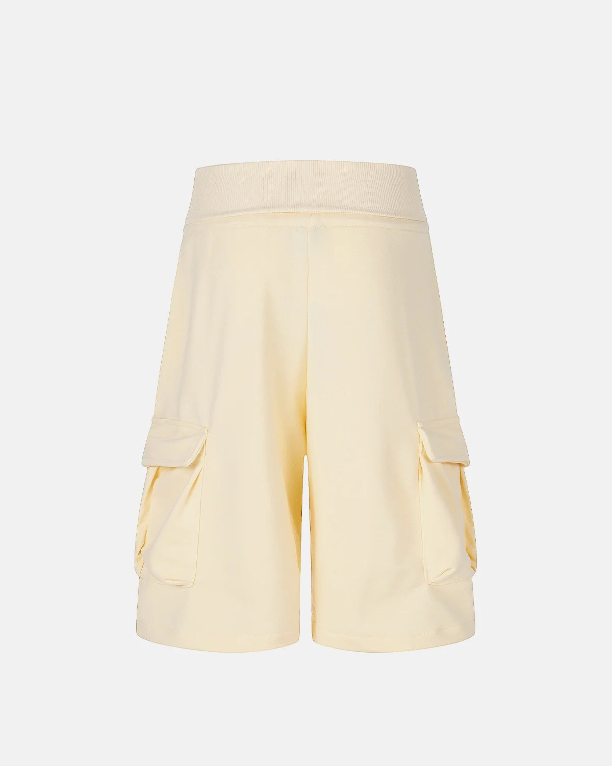 elastic waist sweat shorts detail