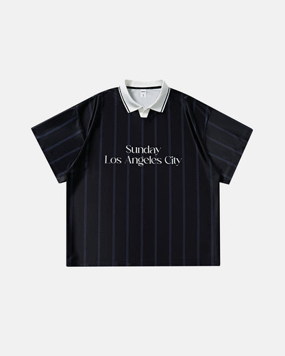 Vintage Striped Polo Jersey | LCDEGO Streetwear