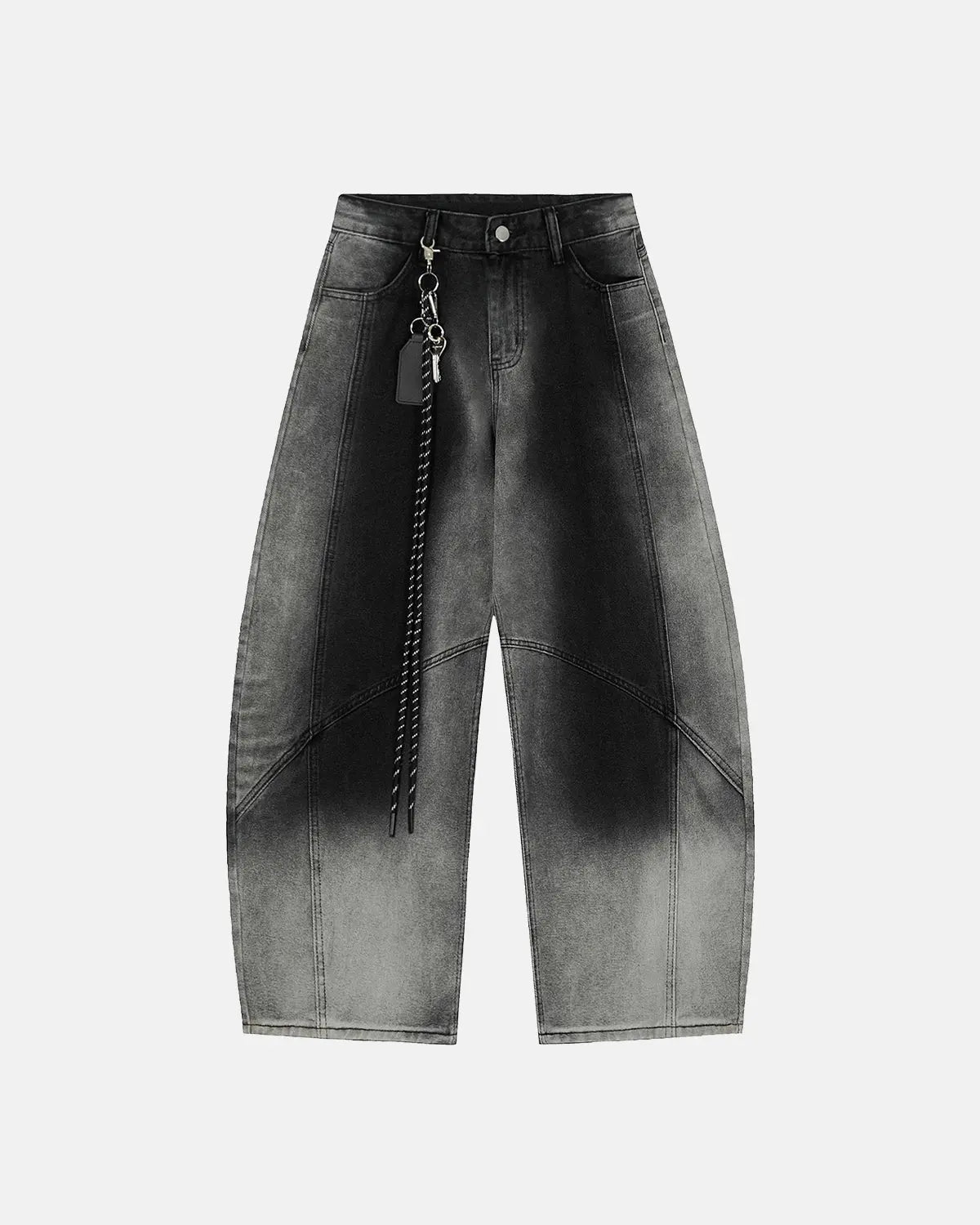 Monkey Wash Baggy Barrel Jeans | LCDEGO Streetwear