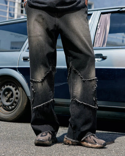 Star Baggy Jeans| LCDEGO Streetwear