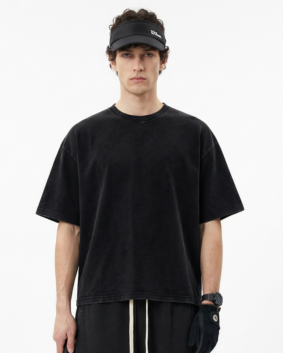 Snow Washed Heavyweight Boxy T-Shirt | LCDEGO Streetwear