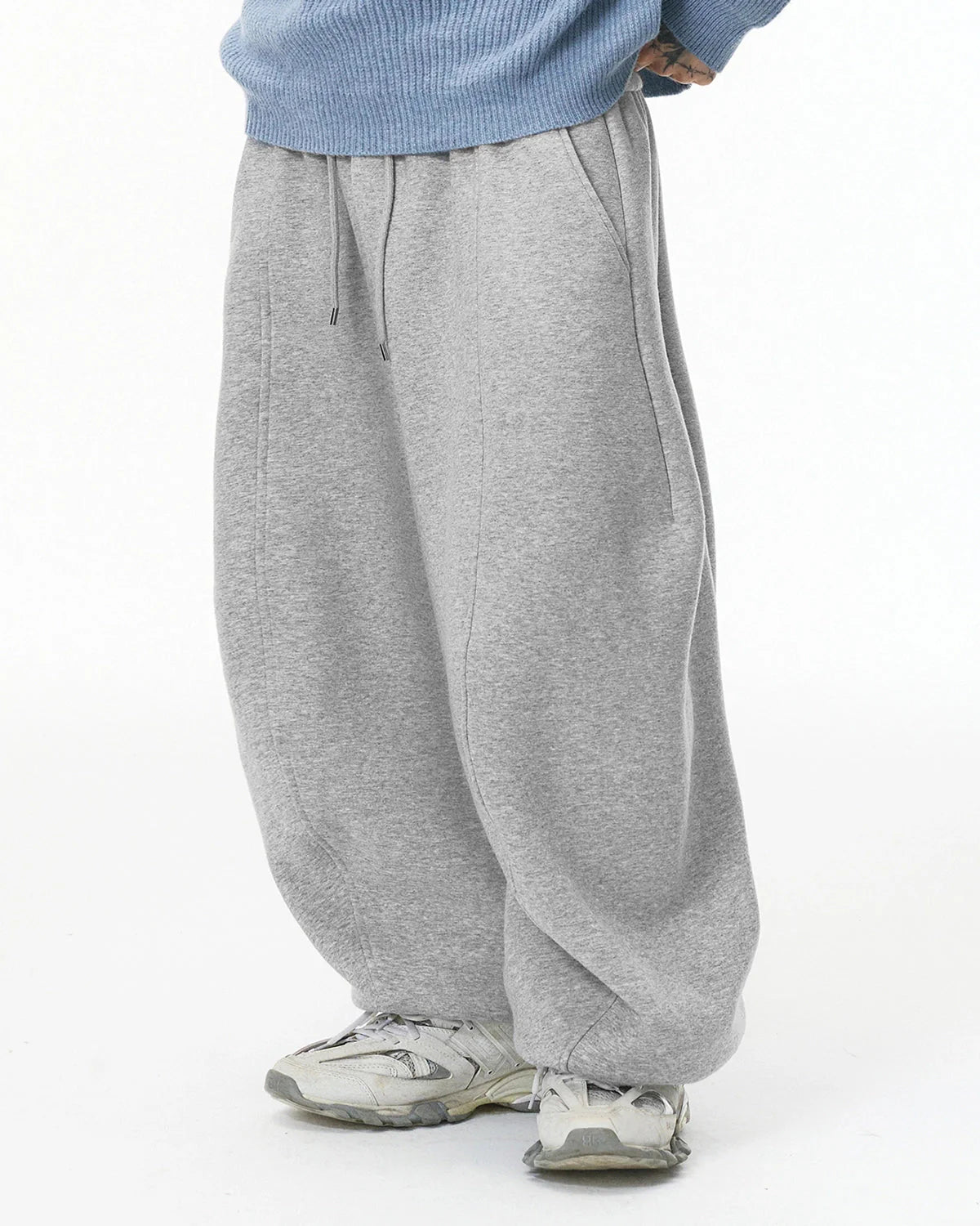 Grey Baggy Jogger Sweatpant | LCDEGO Streetwear