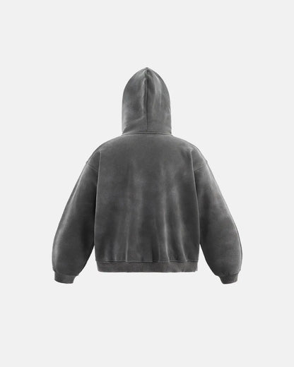 Acid Wash Zip Up Hoodies | LCDEGO Streetwear