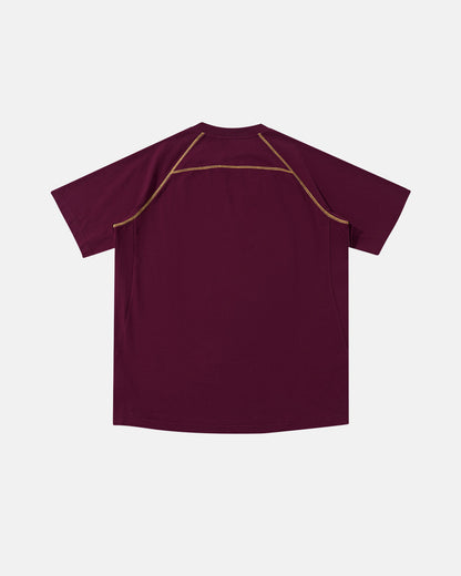 Contrast Color Stiching Stretch T-shirt | LCDEGO Streetwear