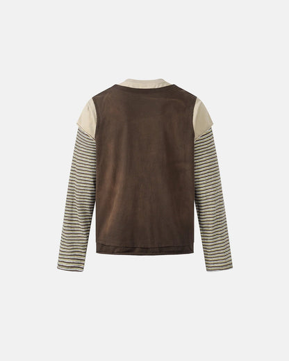 Layered Cross Graphic Distressed T-Shirt | LCDEGO Streetwear