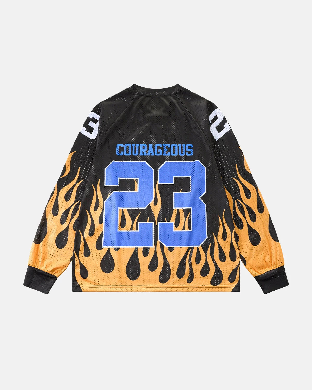 NO.23 & Flame Print Mesh Tees | LCDEGO Streetwear