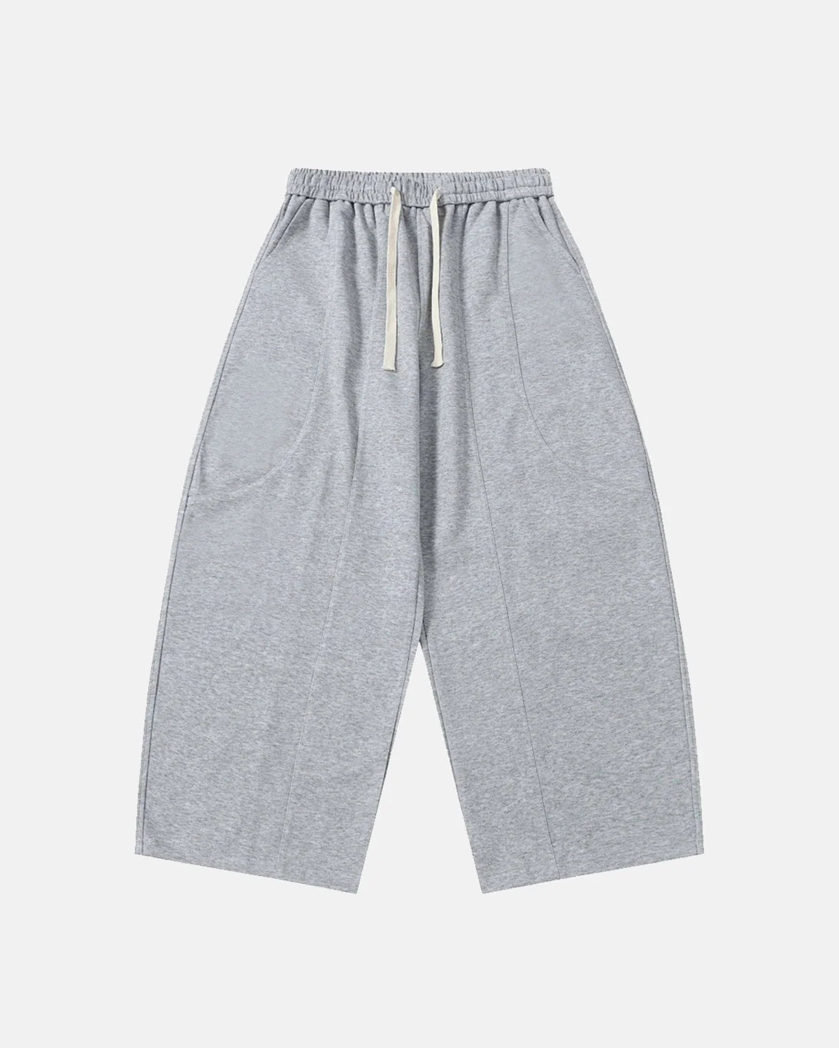 Grey Baggy Wide Leg Sweatpants | LCDEGO Streetwear