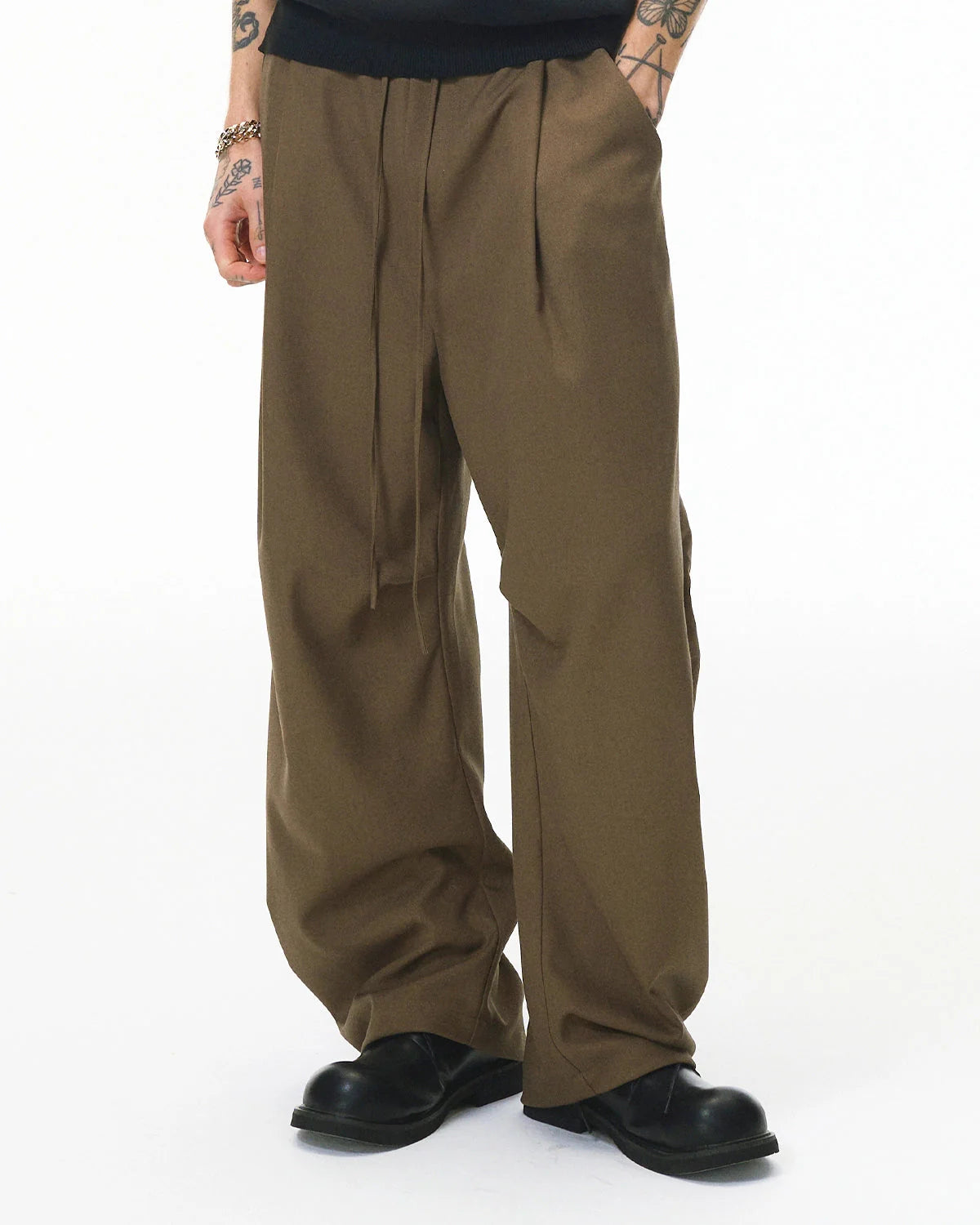 Cotton Linen Wide-leg Pants | LCDEGO Streetwear