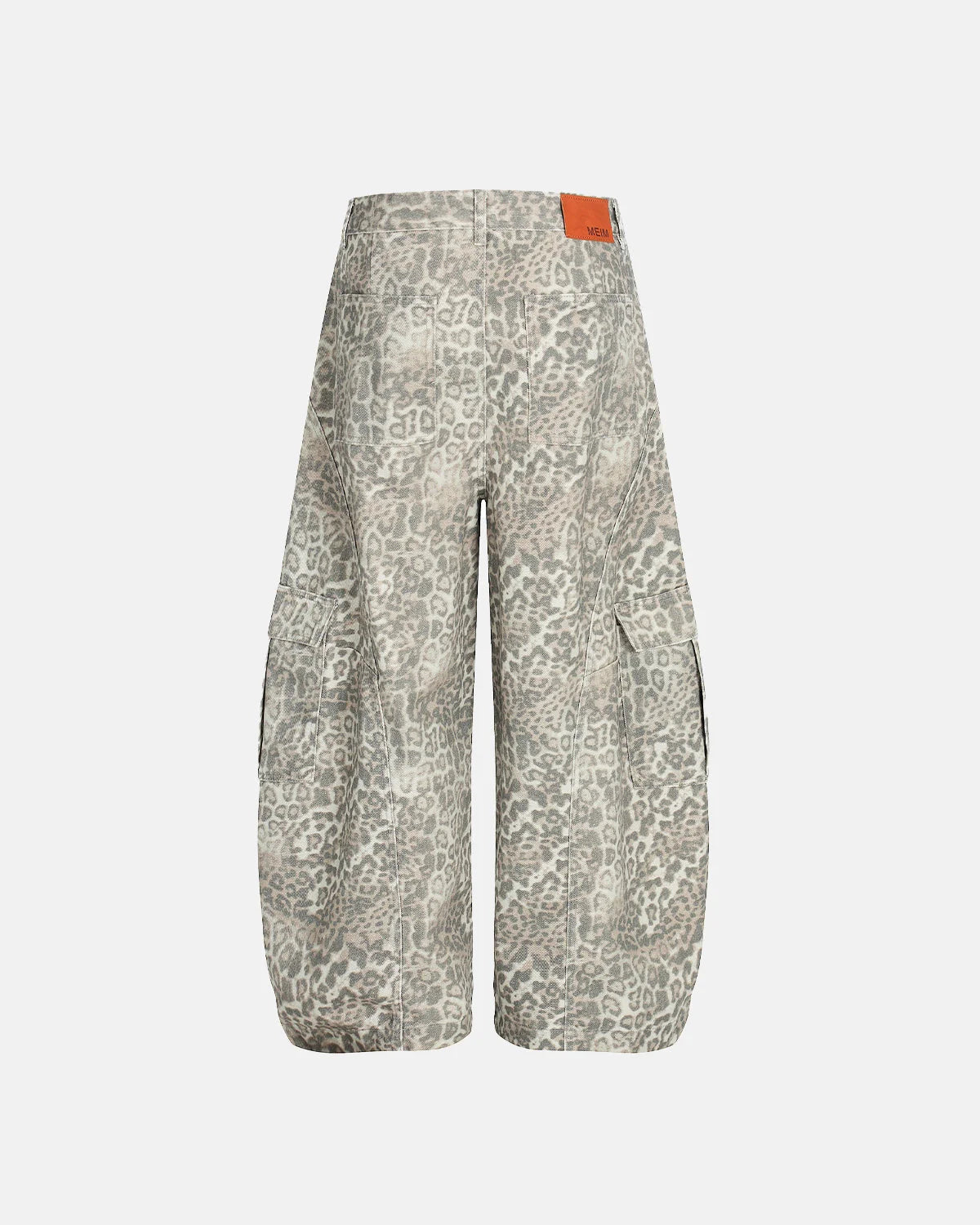 Leopard Pattern Cargo Barrel Pants | LCDEGO Streetwear