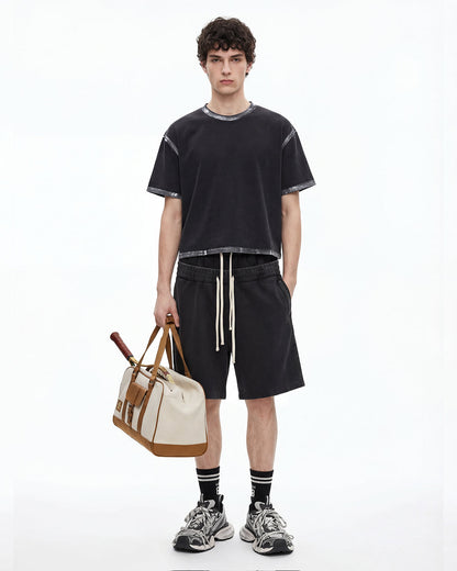 Dirty Wash Heavyweight Boxy T-Shirt | LCDEGO Streetwear