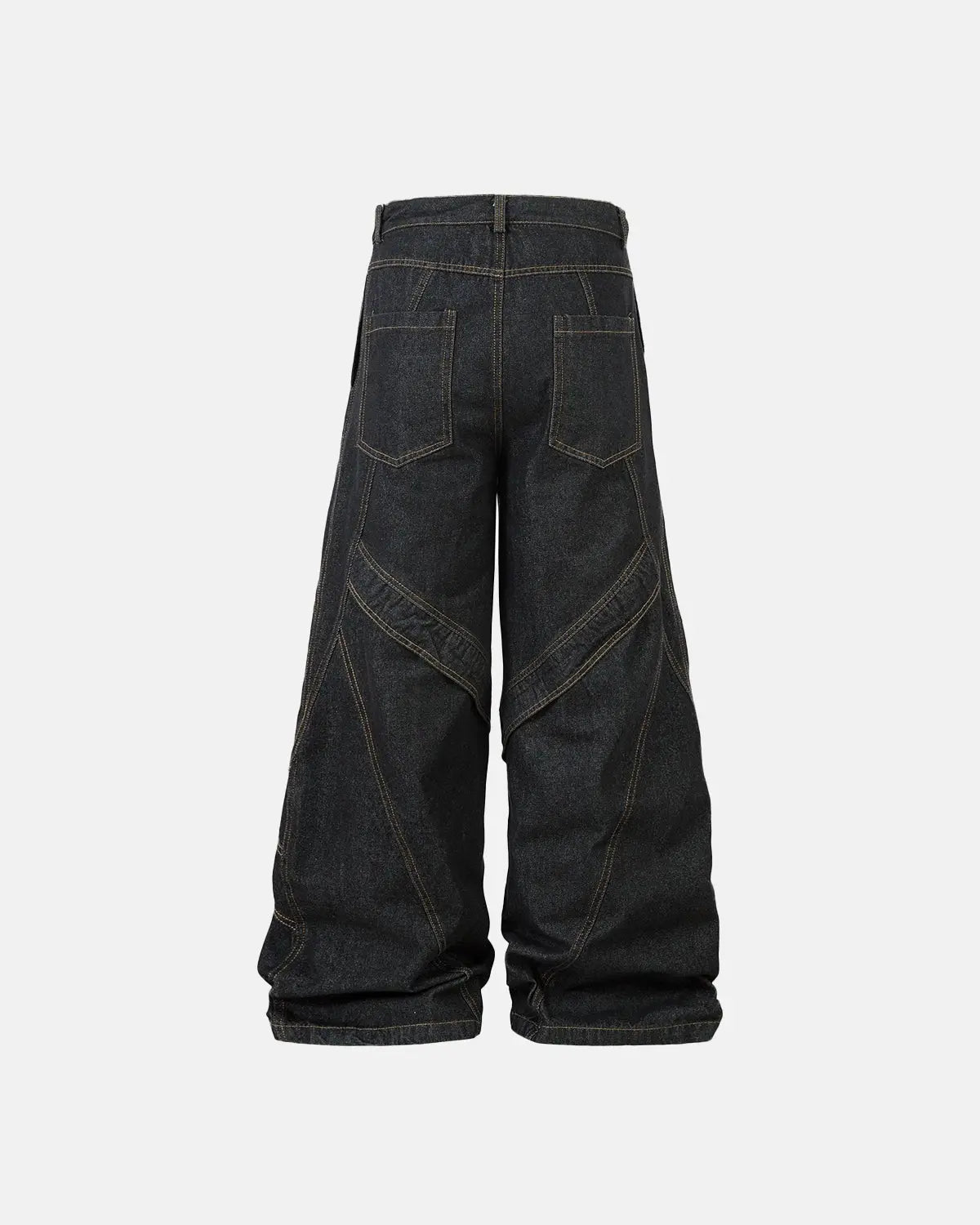 Stitching Button Up Baggy Jeans | LCDEGO Streetwear