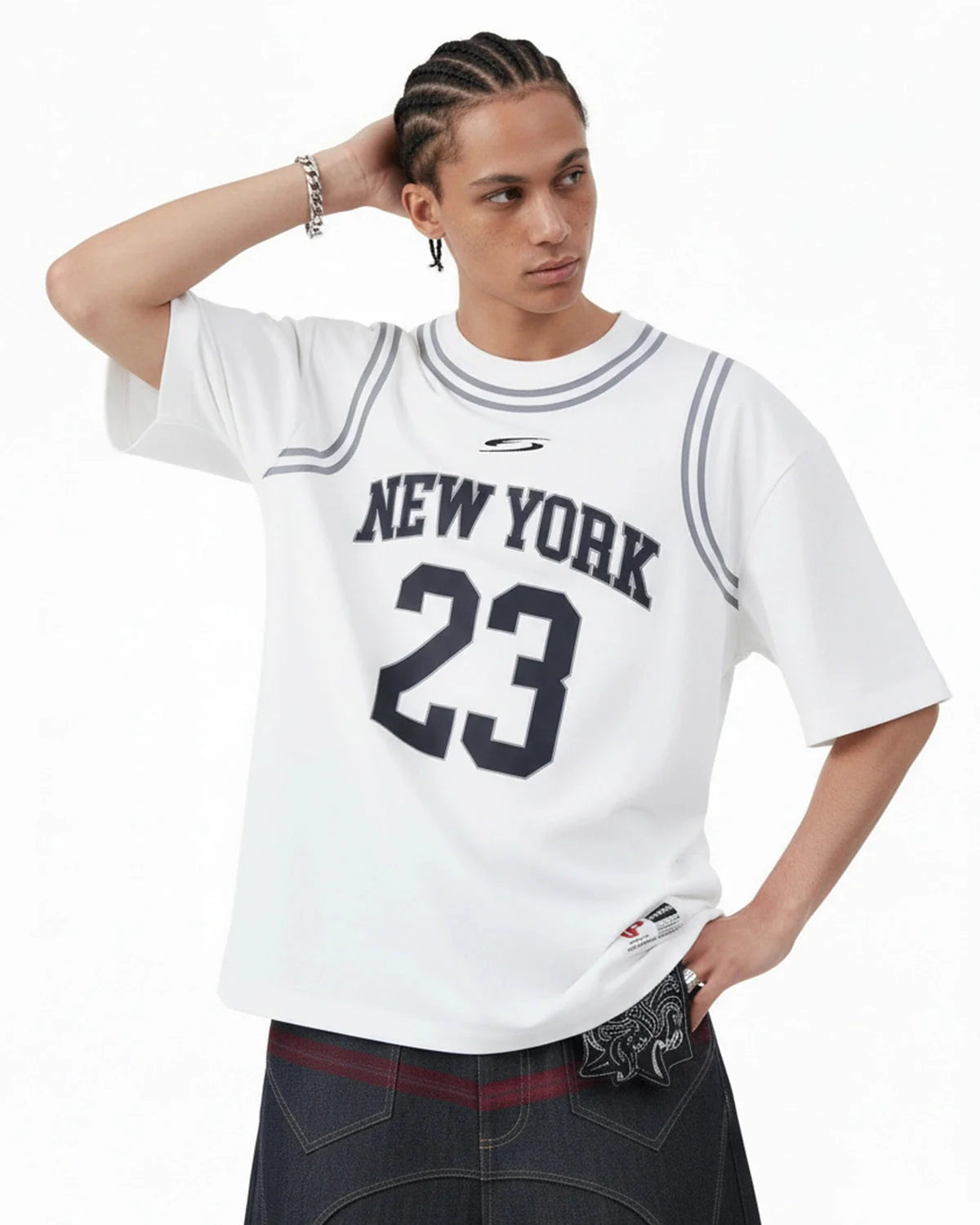 Mock Neck 23 New York Jersey | LCDEGO Streetwear
