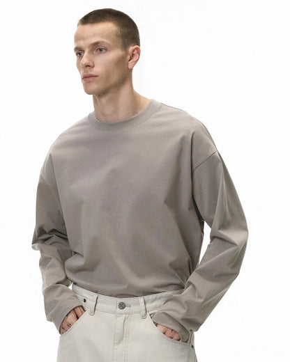 Blank Cotton Long Sleeve Tees | LCDEGO Streetwear