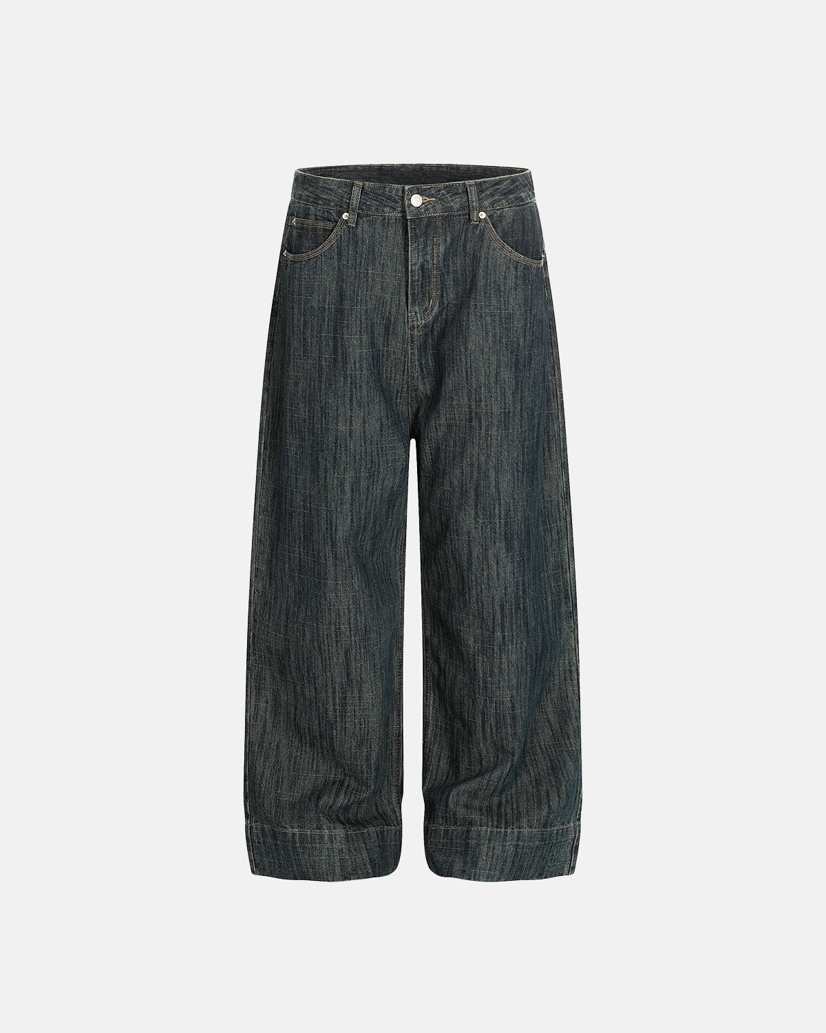 Cinch Back Bamboo Weave Jeans | LCDEGO Streetwear