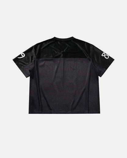 V-Neck Mesh Patchwork Jersey Tee | LCDEGO Streetwear