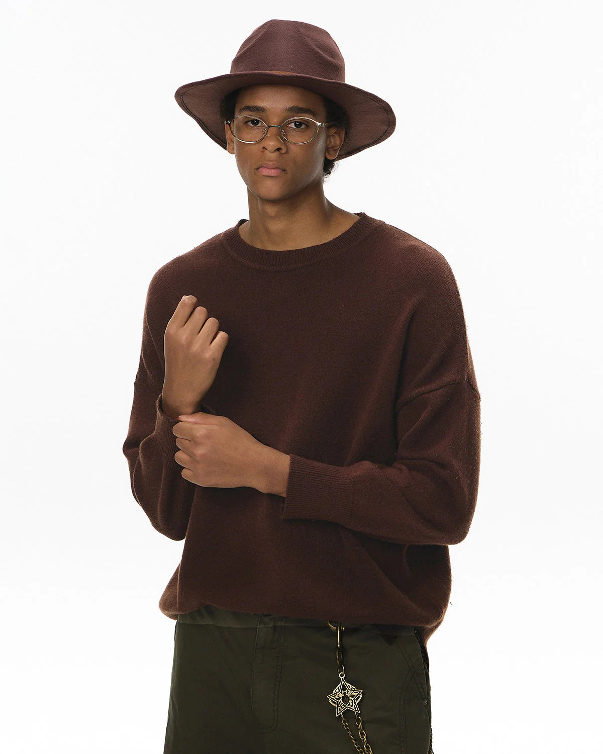 Crew Neck Knit Sweater| LCDEGO Streetwear
