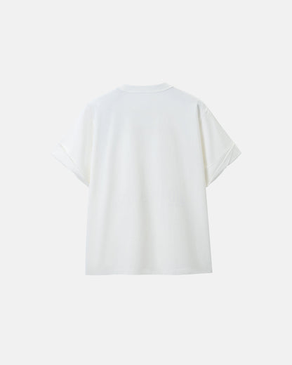 Heavyweight Sleeve-Detail T-shirt | LCDEGO Streetwear