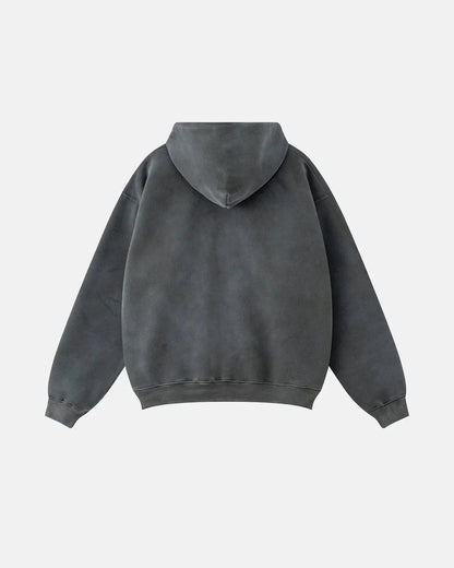 Acid Washed Zip Up Hoodies | LCDEGO Streetwear