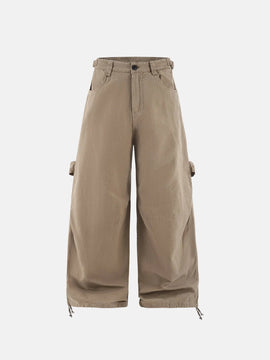 100% Cotton Khaki Casual Pants | LCDEGO Streetwear