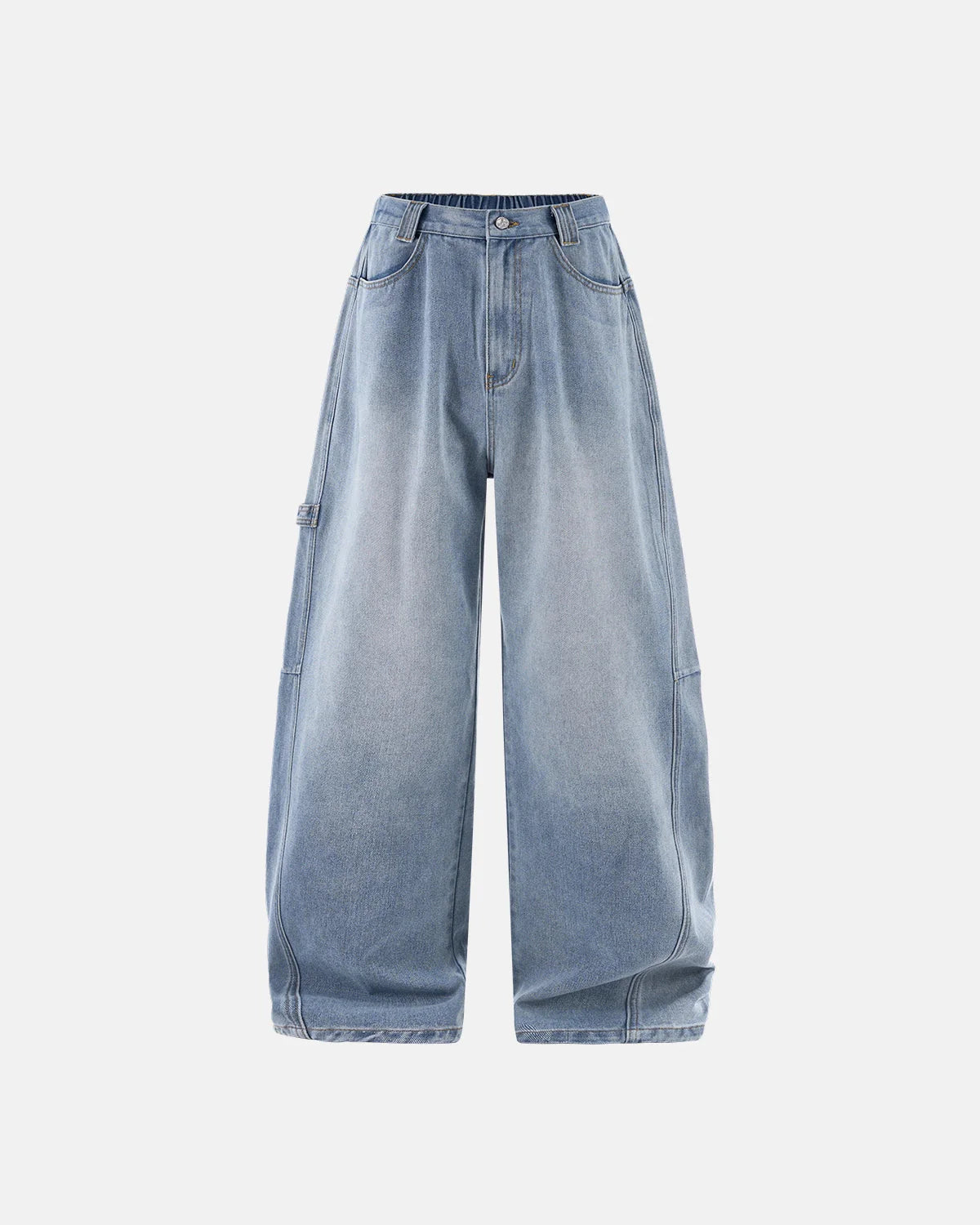 Distressed Wide Leg Cargo Jeans | LCDEGO Streetwear