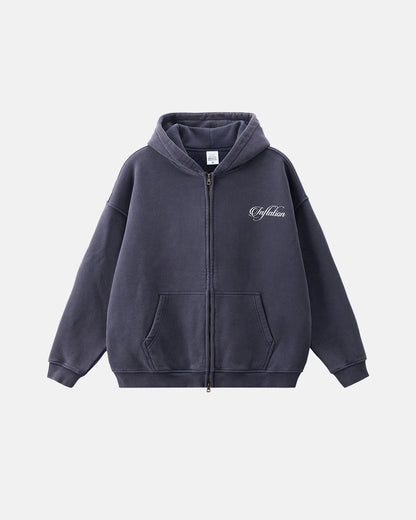 Shiny Rhinestone Acid Wash Hoodies | LCDEGO Streetwear