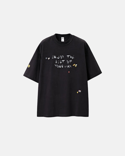 Vintage Sticker Graphic Oversized T-Shirt | LCDEGO Streetwear