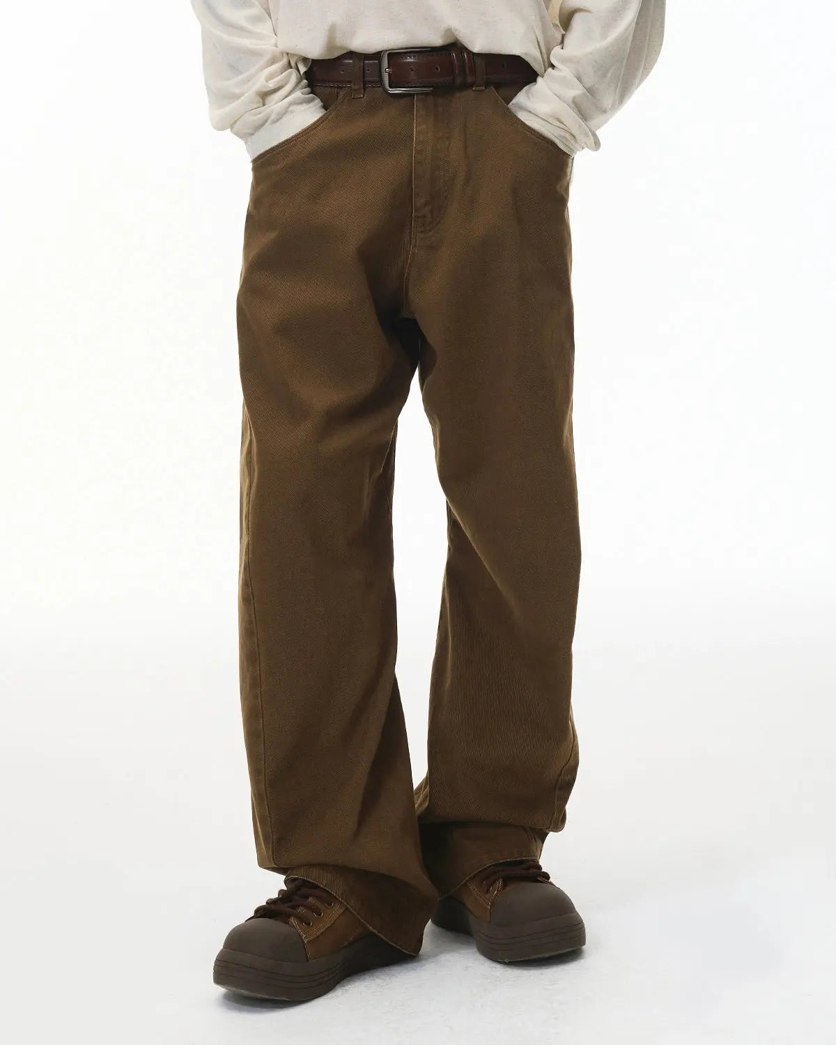 Stitching Flare Baggy Jeans | LCDEGO Streetwear