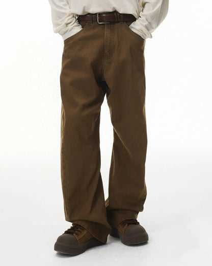 Stitching Flare Baggy Jeans | LCDEGO Streetwear