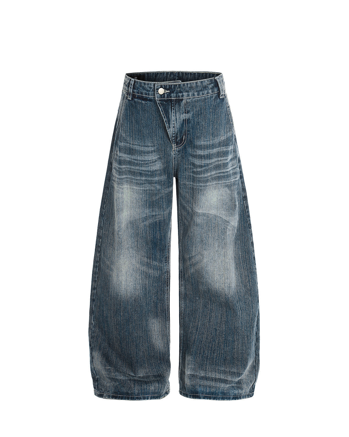 Textured Bamboo Weave Denim Jeans | LCDEGO Streetwear
